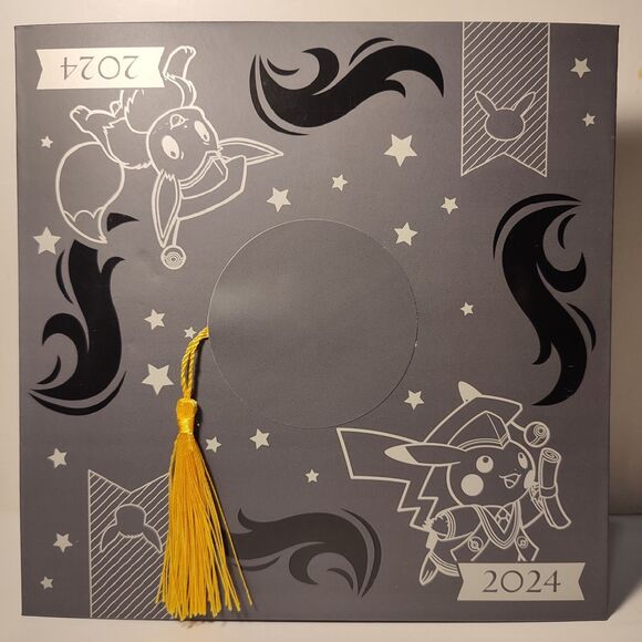 Pokemon TCG Pikachu & Eevee 2024 Graduation Hat And Enamel Pins Set Of 4 - Picture 6 of 10